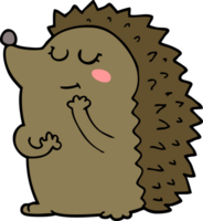 schattige cartoon egel png