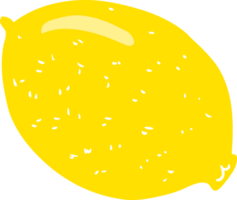 flat color illustration of lemon png