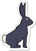 sticker of a cartoon rabbit png