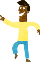 Cartoon grinsender Mann png