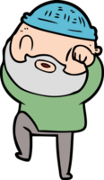 homme barbu de dessin animé png