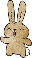 cartoon doodle jolly rabbit png