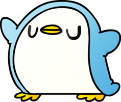 pendenza cartone animato illustrazione kawaii di un' carino pinguino png