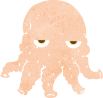 tecknad serie utomjording bläckfisk ansikte png