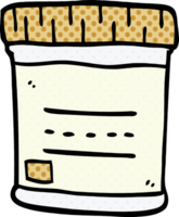 cartoon doodle medical sample jar png