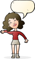 cartoon woman only joking with speech bubble png