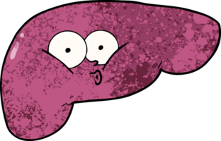 cartoon curious liver png