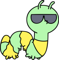 Karikatur einer tragenden Sonnenbrille eines netten Käfers png