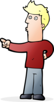 cartoon man pointing png