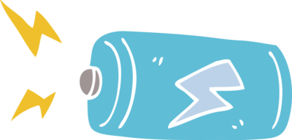 cartoon doodle batterij png