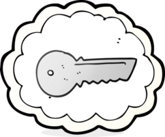 gezeichnet Karikatur Tür Schlüssel png