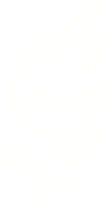 dibujo de tiza de gato navideño png