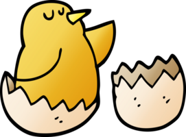 gradient illustration cartoon hatching bird png