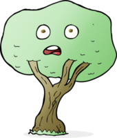 árbol infeliz de dibujos animados png