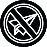 papier vlak verbod icoon symbool png