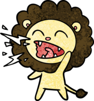 cartoon roaring lion png