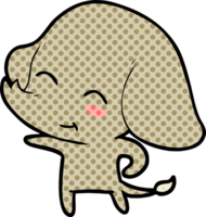 éléphant de dessin animé mignon png