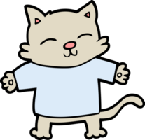 chat de dessin animé heureux png