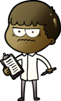 cartoon annoyed man png