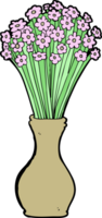 cartoon flowers in pot png