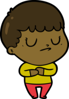 niño gruñón de dibujos animados png