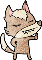 angry wolf cartoon png