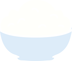 hand drawn quirky cartoon bowl of mash png