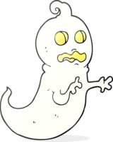 hand drawn cartoon ghost png