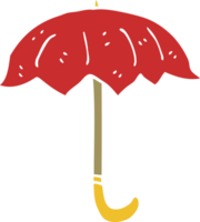 tecknad doodle öppet paraply png