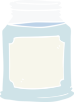 cartoon doodle candle in jar png