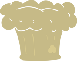 flat color illustration of loaf of bread png