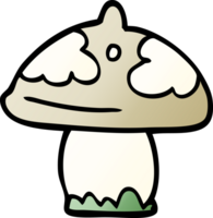 cartoon doodle mushroom png