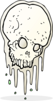 cartoon scary skull png