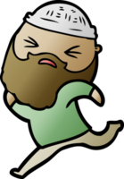 cartoon man with beard png