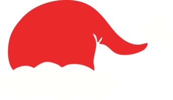 cartone animato scarabocchio Santa cappello png