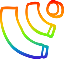 rainbow gradient line drawing of a cartoon wi fi png