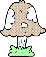 cartoon doodle mushroom png