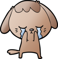 cute puppy crying cartoon png