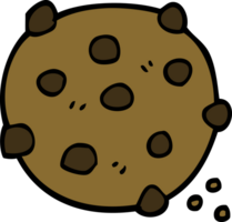 biscoito de chocolate doodle dos desenhos animados png