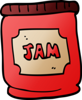 cartoon doodle jam pot png