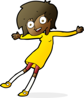 cartoon crazy excited girl png