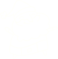 krijttekening van de kerstman png