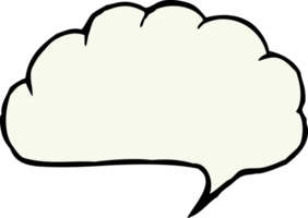 desenho animado discurso balão nuvem png