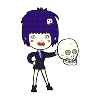 cartoon halloween vampire girl png