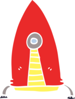 foguete espacial de desenho animado png