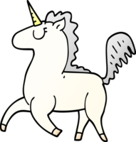 Cartoon-Doodle-Einhorn png