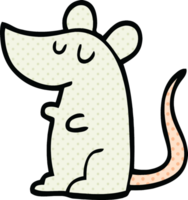 ratón de dibujos animados estilo cómic png