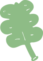 cartoon doodle leaf png