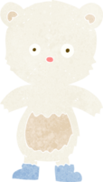 desenho animado polar Urso filhote png