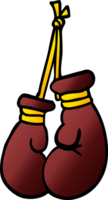 gants de boxe doodle dessin animé png